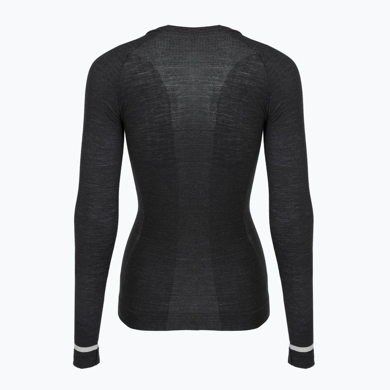 Dámské cyklistické tričko Longlsleeve Castelli Merino Seamless Baselayer W black 2