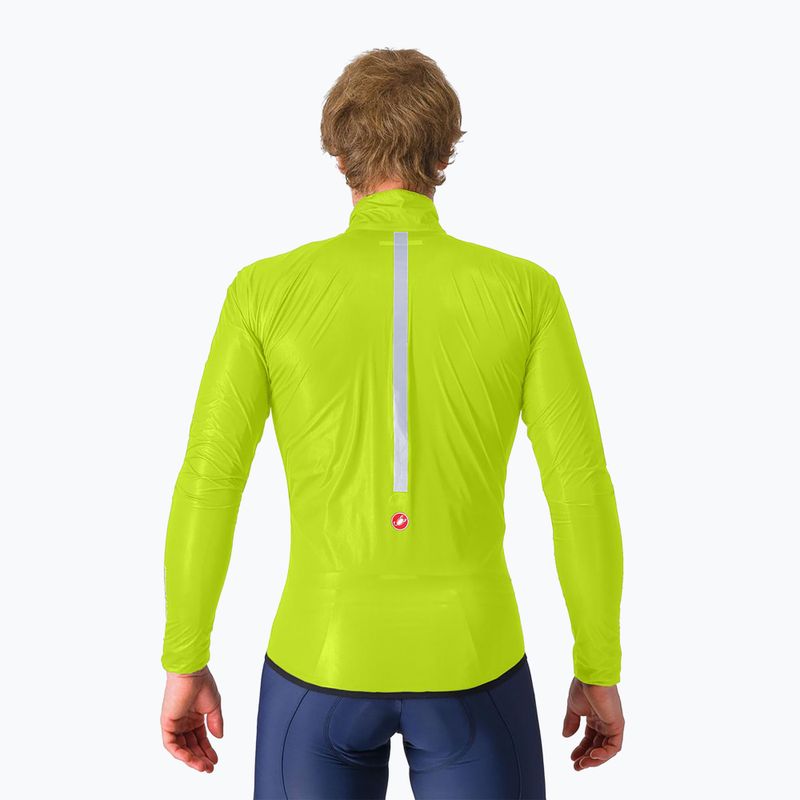 Pánská cyklistická bunda Castelli Squall Shell electric lime/black 2