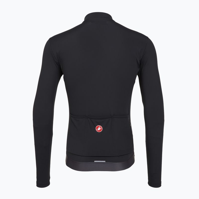 Pánská cyklistická mikina Castelli Espresso Thermal light black 2