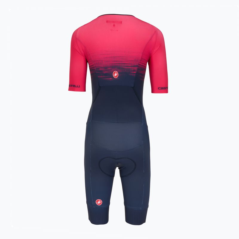 Dámská cyklistická kombinéza Castelli Core Tri W belgian blue/bright rose 2