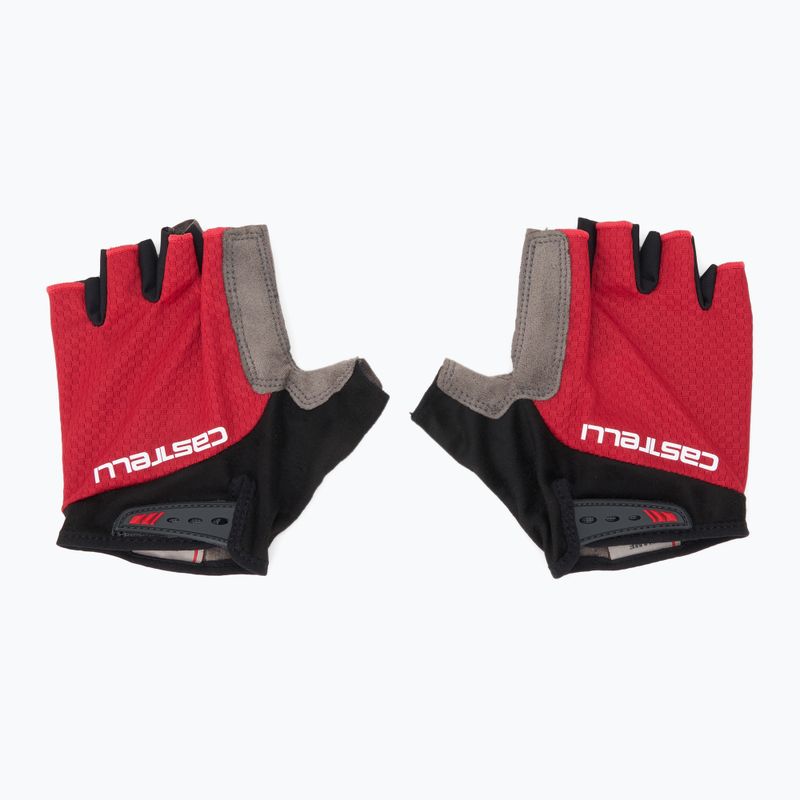 Pánské cyklistické rukavice Castelli Entrata V rich red 2