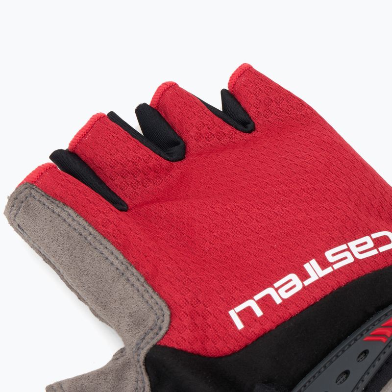 Pánské cyklistické rukavice Castelli Entrata V rich red 6