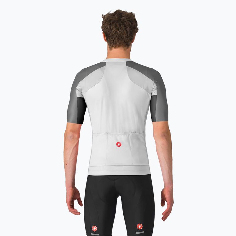Pánský cyklistický dres Castelli Entrata 6 ivory/smoky gray/light black 2