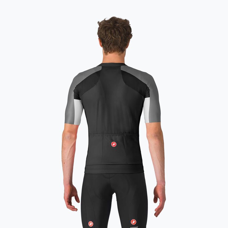 Pánský cyklistický dres Castelli Entrata 6 light black/dark gray/smoky gray 2