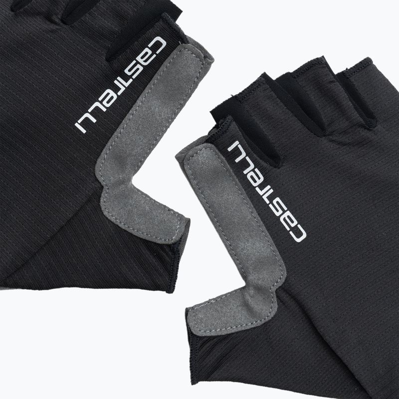 Pánské cyklistické rukavice Castelli Espresso light black 4