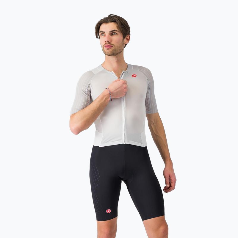 Pánský cyklistický oblek Castelli Free Sanremo 3 white/black
