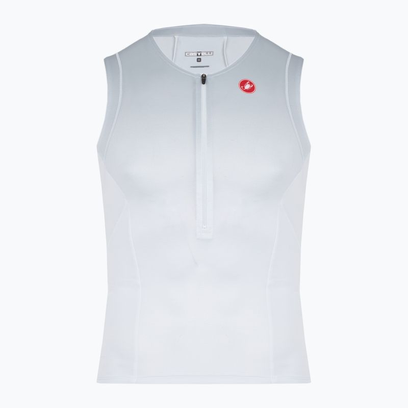 Pánský cyklistický dres Castelli Free Speed 3 white/silver gray