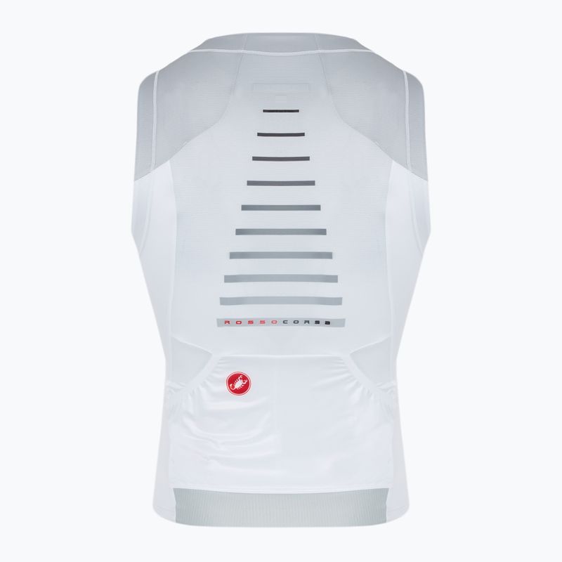 Pánský cyklistický dres Castelli Free Speed 3 white/silver gray 2