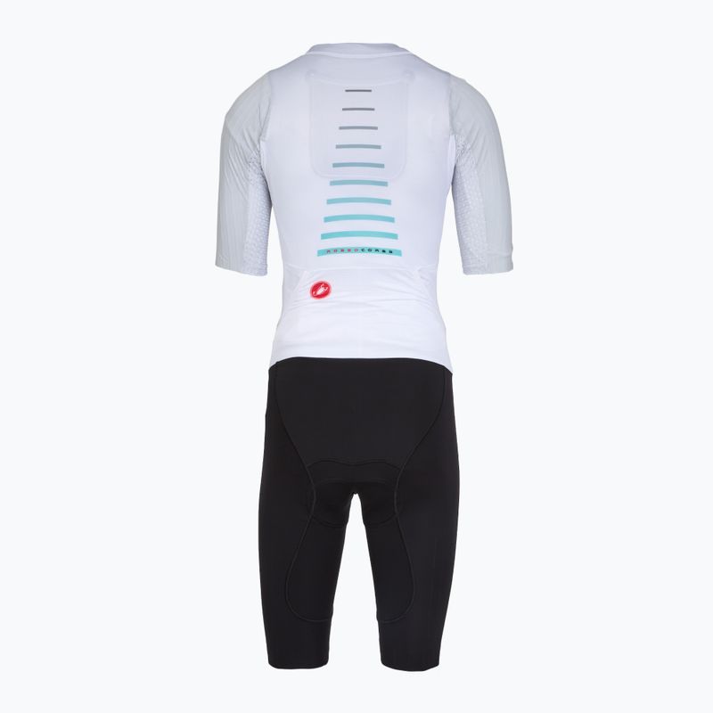 Dámská cyklistická kombinéza Castelli Free Sanremo 3 SS in white/black 2