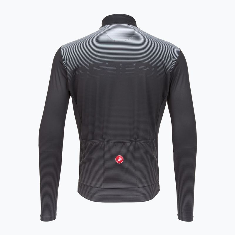 Pánské cyklistické tričko Longsleeve  Castelli Apice Thermal dark gray/smoky gray/silver gray 2