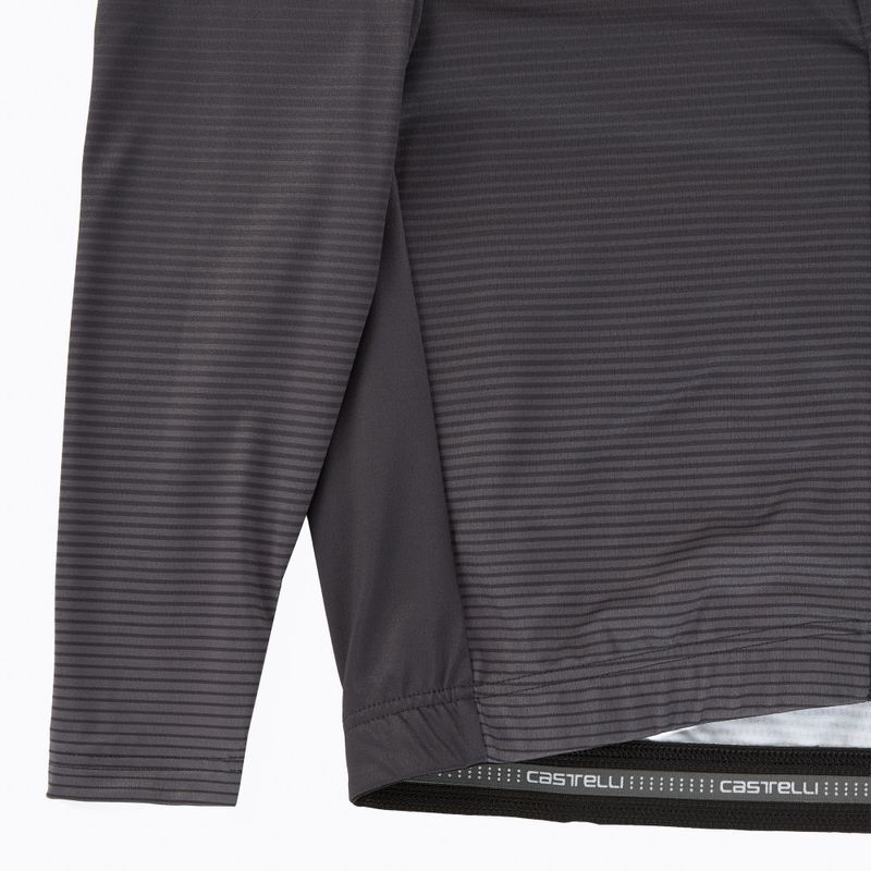 Pánské cyklistické tričko Longsleeve  Castelli Apice Thermal dark gray/smoky gray/silver gray 3