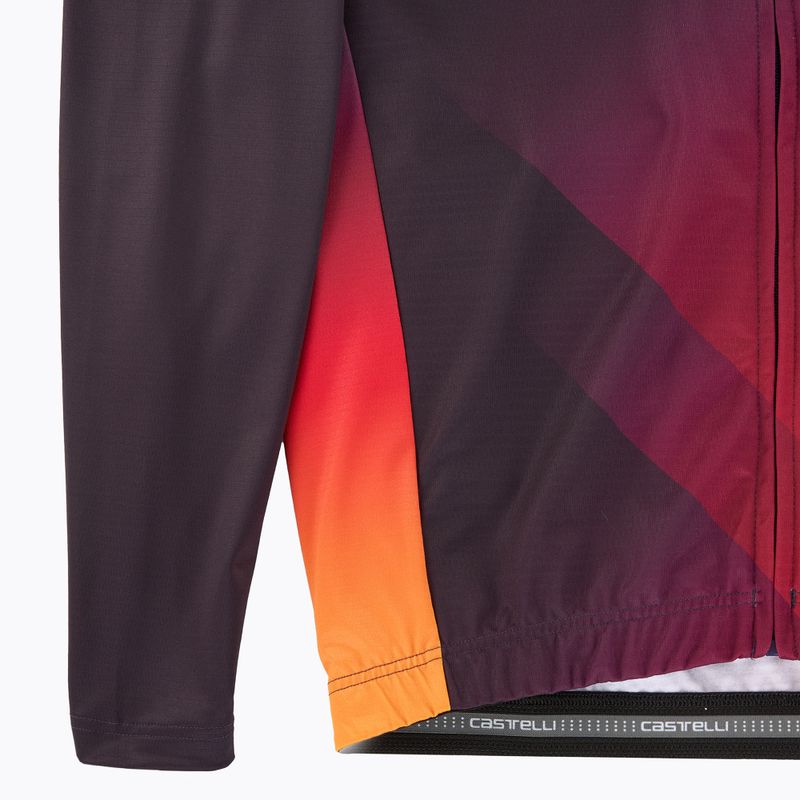 Pánský cyklistické tričko Longsleeve Castelli Amplify Thermal dark night shade/red/vivid orange 4