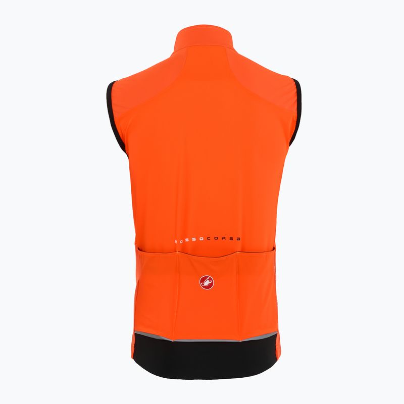 Pánská cyklistická vesta Castelli Perfetto Air brilliant orange 2