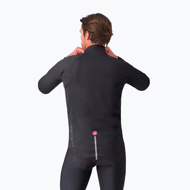 Pánská cyklistická bunda Castelli Emergency 3 Rain Jacket light black 2