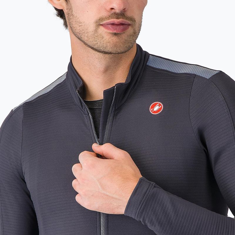 Pánské cyklistické tričko Longsleeve Castelli Puro 4 dark gray 3