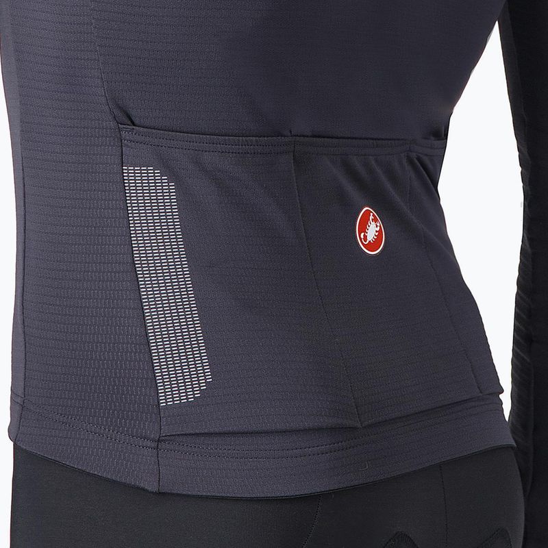 Pánské cyklistické tričko Longsleeve Castelli Puro 4 dark gray 4