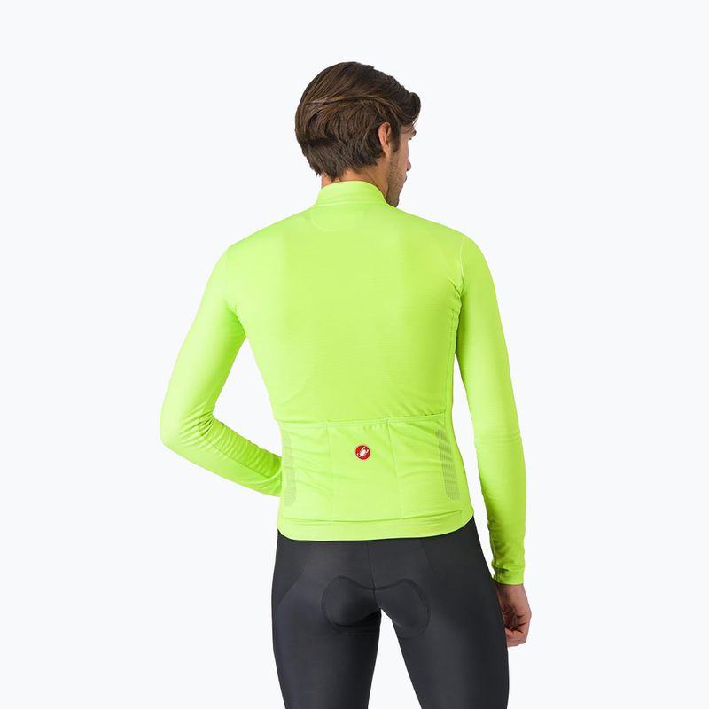 Pánské cyklistické tričko Longsleeve v Castelli Puro 4 electric lime 2