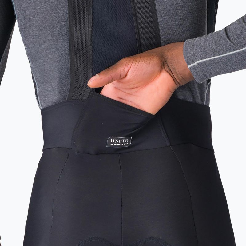 Pánské cyklistické kraťasy Castelli Unlimited Bibtight black 4