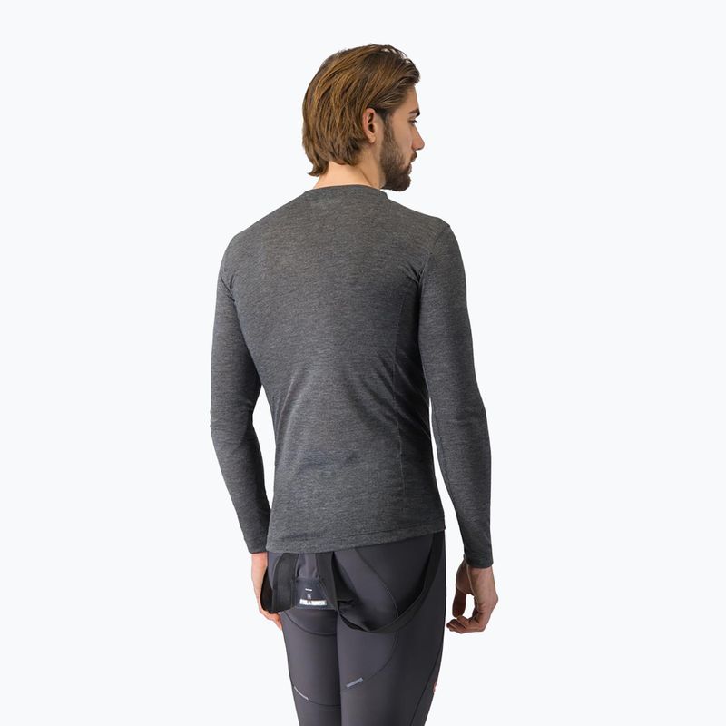 Pánské cyklistické tričko Longsleeve Castelli Medio Base Layer melange gray 3
