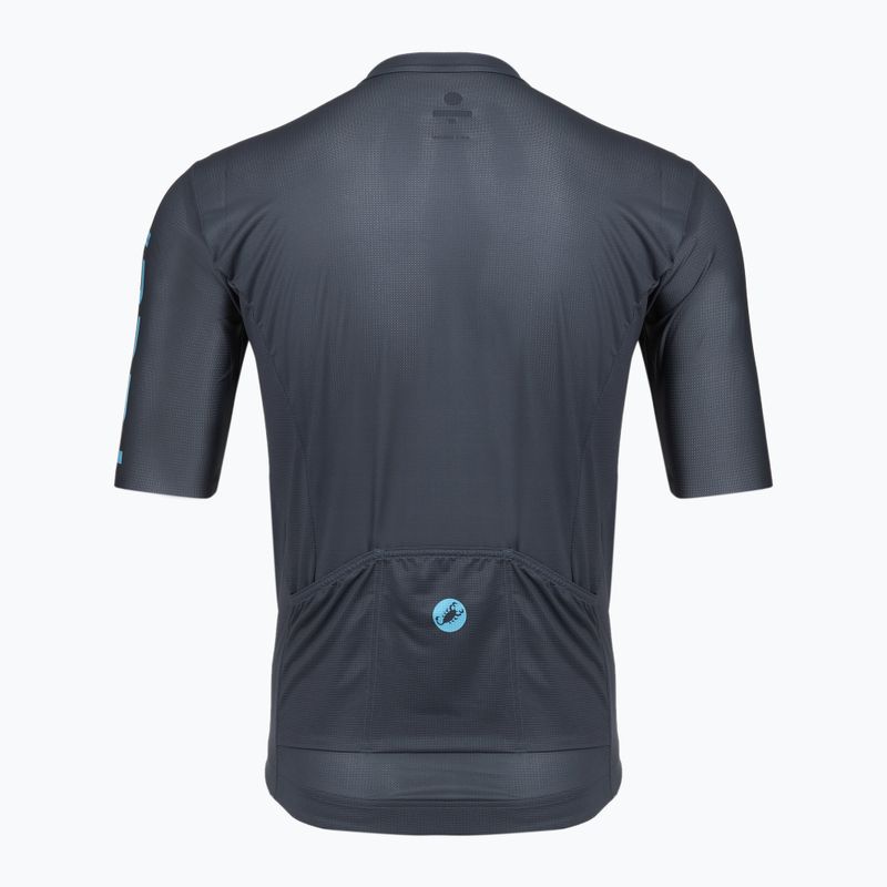 Pánský cyklistický dres Castelli Entrata Apex twilight blue/neon cobalt 2