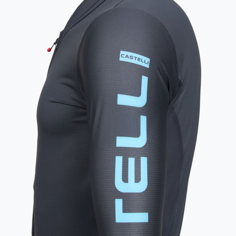 Pánský cyklistický dres Castelli Entrata Apex twilight blue/neon cobalt 3