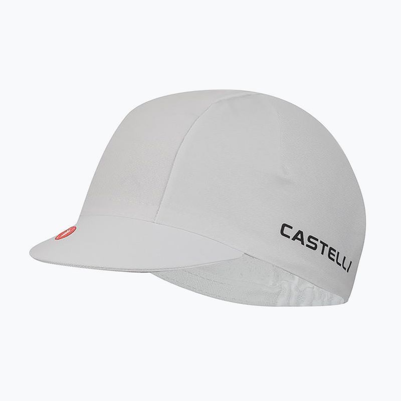 Cyklistická čepice Castelli Logo white