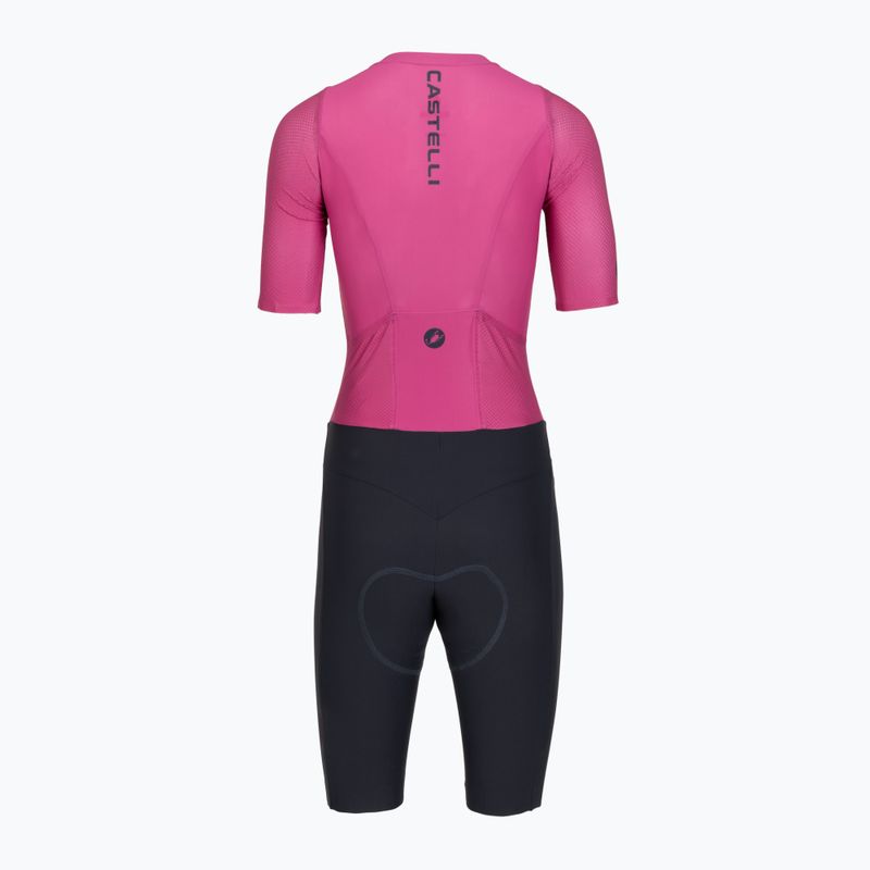 Dámská cyklistická kombinéza Castelli Movement Suit W violet pink/twilight blue 2