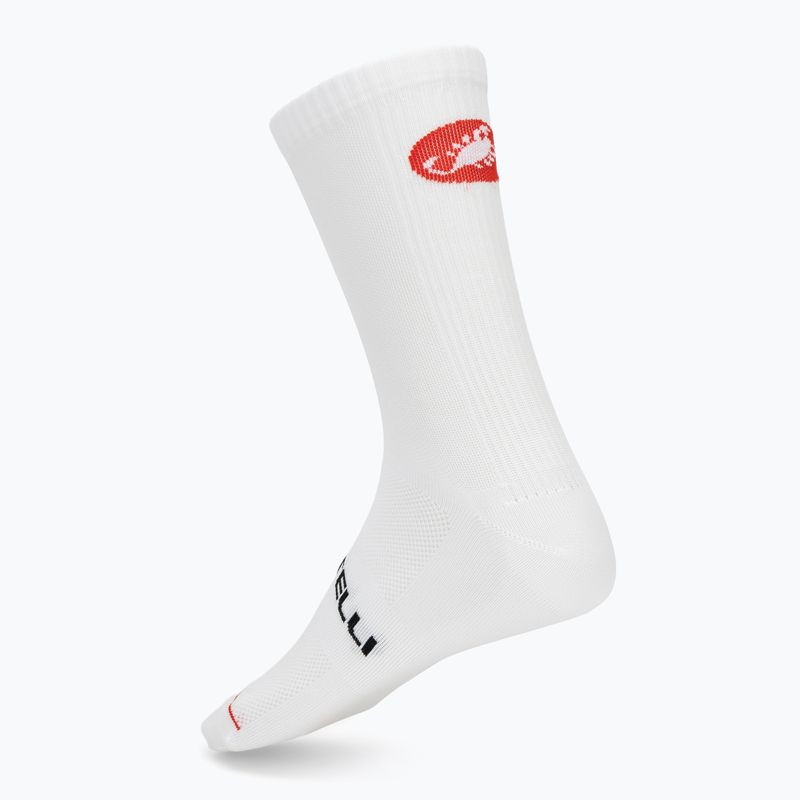 Pánské ponožky Castelli Entrata 18 white 2