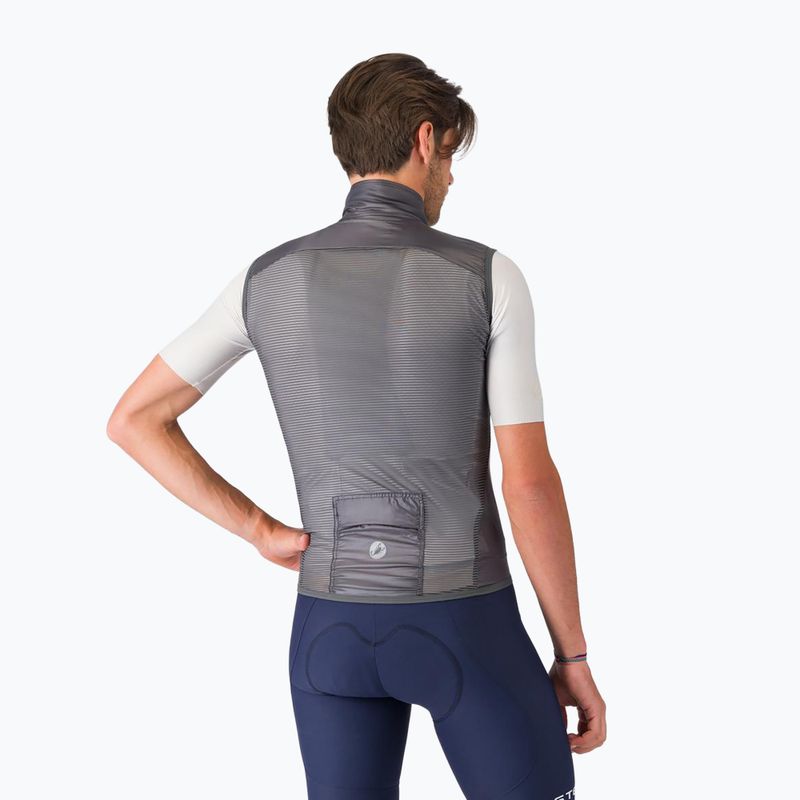 Pánská cyklistická vesta Castelli Aria Shell 2 dark gray 3