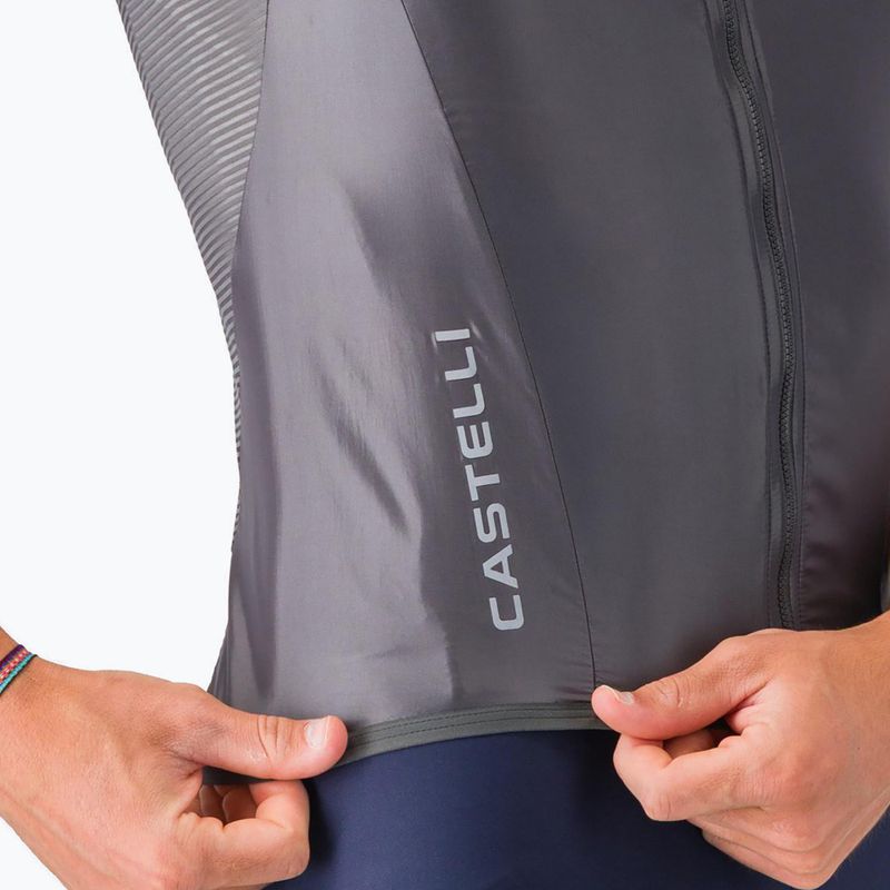 Pánská cyklistická vesta Castelli Aria Shell 2 dark gray 4