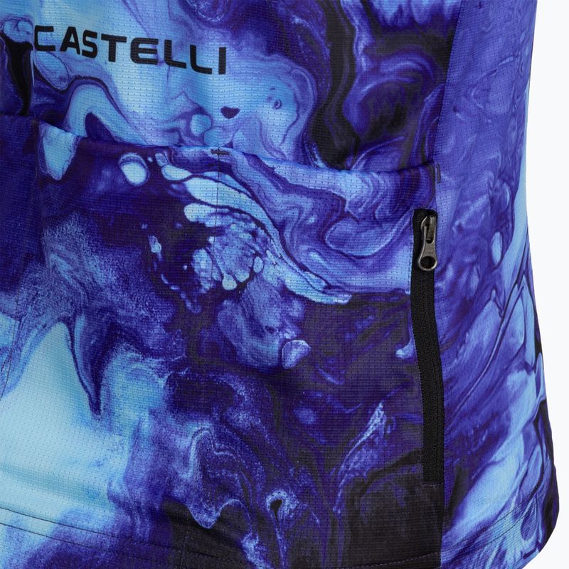 Dámský cyklistický dres Castelli Cosmic Vortex multicolor violet blue 4