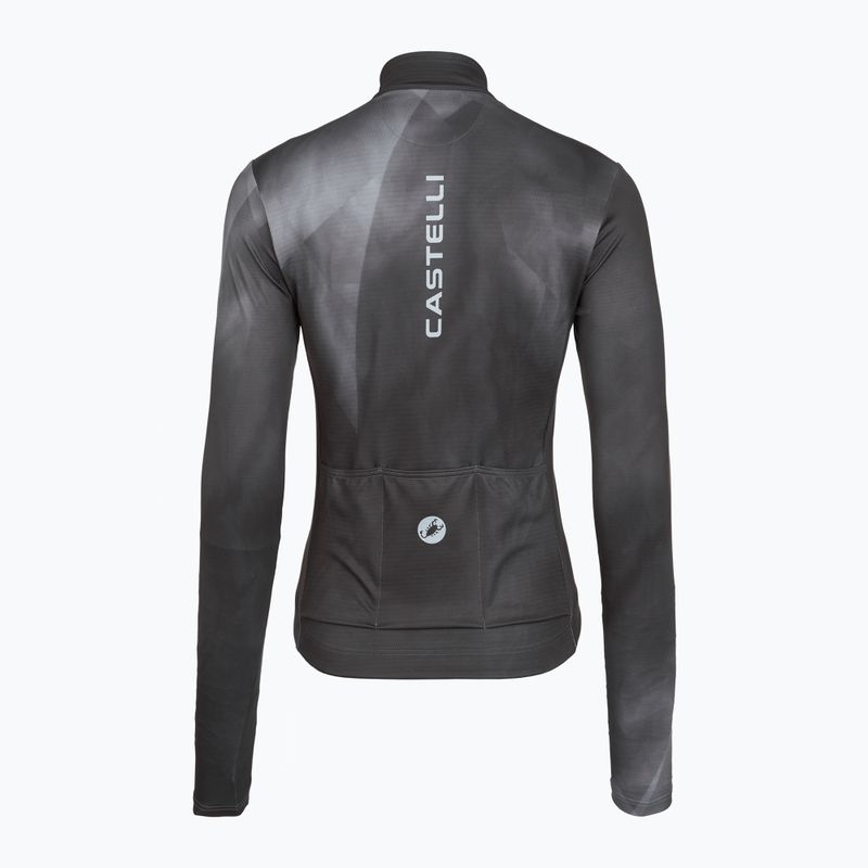 Dámské cyklistické tričko Longsleeve Castelli Prismatic Thermal Jersey smoky gray 2