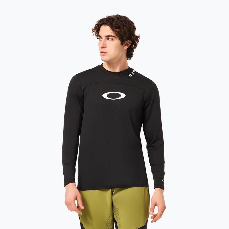 Pánský cyklistický dres longsleeve   Oakley Free Ride RC blackout