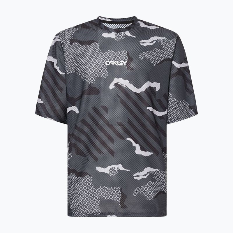 Pánský cyklistický dres  Oakley Ride Free black stripe/grip camo 9