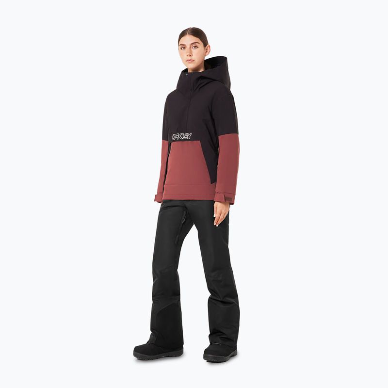 Dámská snowboardová bunda  Oakley WMNS TNP TBT Isulated Anorak blakout/grenache