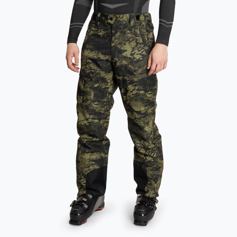Pánské lyžařské kalhoty Oakley Divisional Cargo Shell tiger camo green