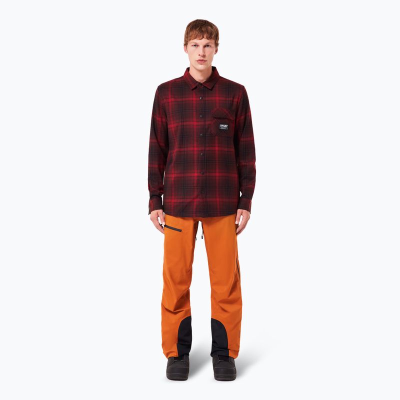 Pánská košile Oakley Butter Flannel Shirt black/grenache check 2