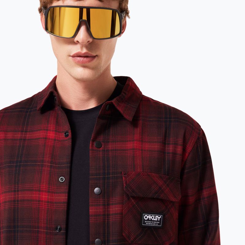Pánská košile Oakley Butter Flannel Shirt black/grenache check 4