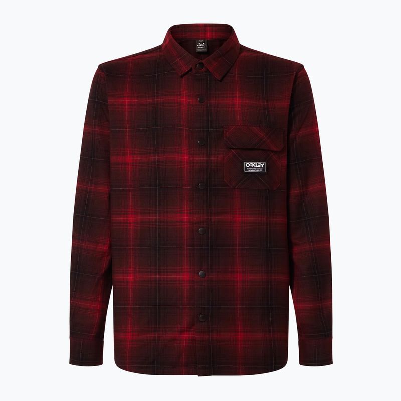 Pánská košile Oakley Butter Flannel Shirt black/grenache check 5