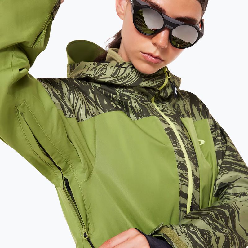 Dámská lyžařská bunda Oakley Tc Juno Reduct Shell Jacket 2.0 duality swirl dbl green 8