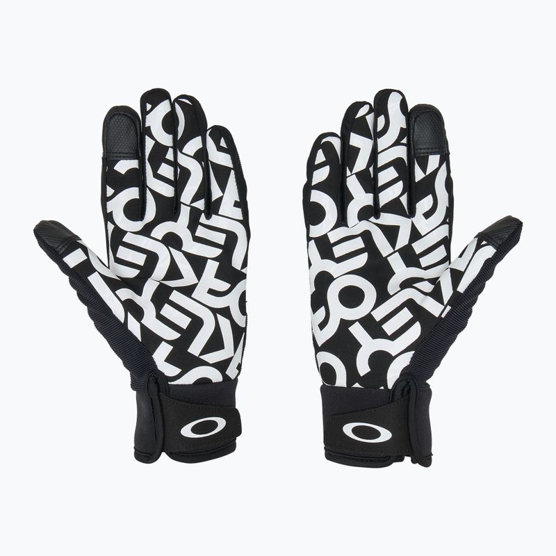 Pánské rukavice Oakley Factory Pilot Core Glove black/white logo 2