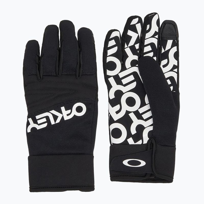 Pánské rukavice Oakley Factory Pilot Core Glove black/white logo 6