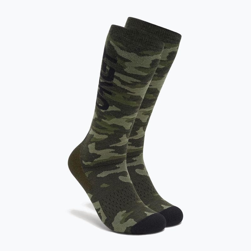 Lyžařské ponožky Oakley Wanderlust Perf Socks 2.0 tiger camo green