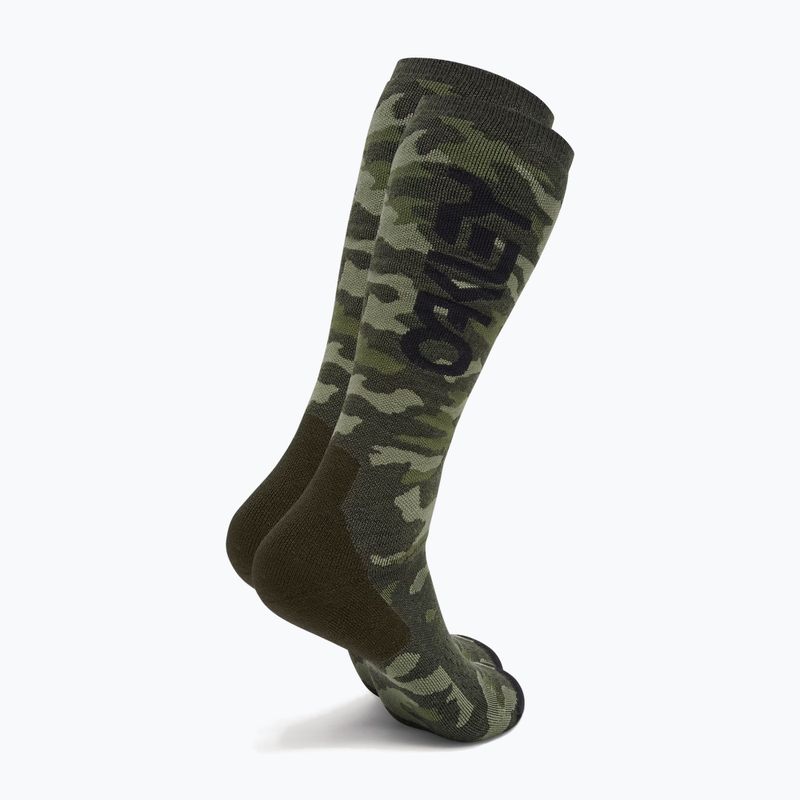 Lyžařské ponožky Oakley Wanderlust Perf Socks 2.0 tiger camo green 2