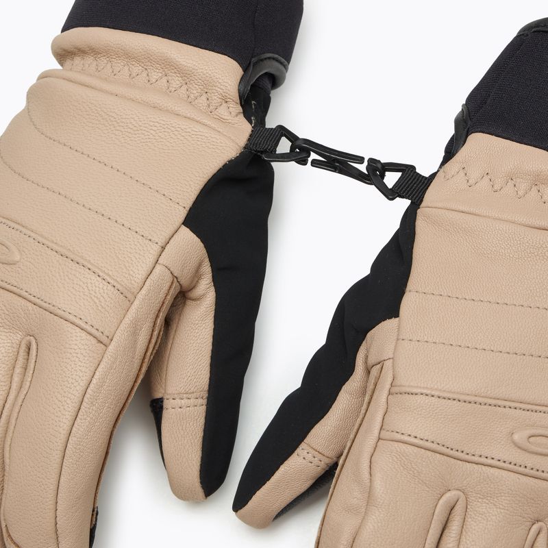Dámské lyžařské rukavice Oakley W. Peak Leather humus 6