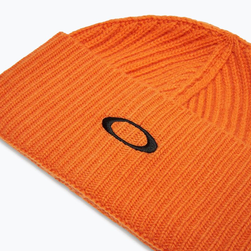 Zimní čepice Oakley Ellipse Ribbed Beanie ginger 2