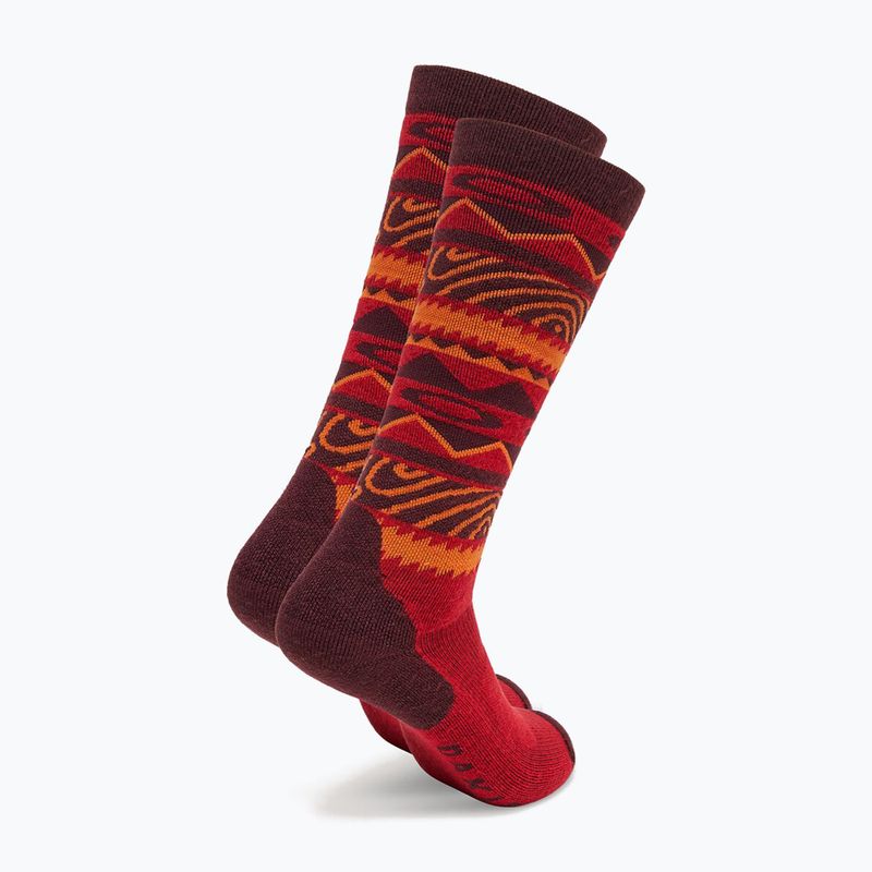 Lyžařské ponožky Oakley Wanderlust Perf Socks 2.0 grenache norway pattern 2