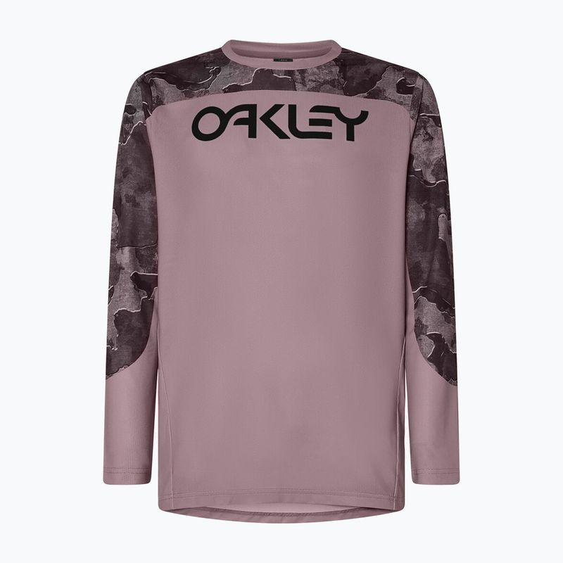 Pánský cyklistický dres longsleeve Oakley Maven Coast metal camo toadstool