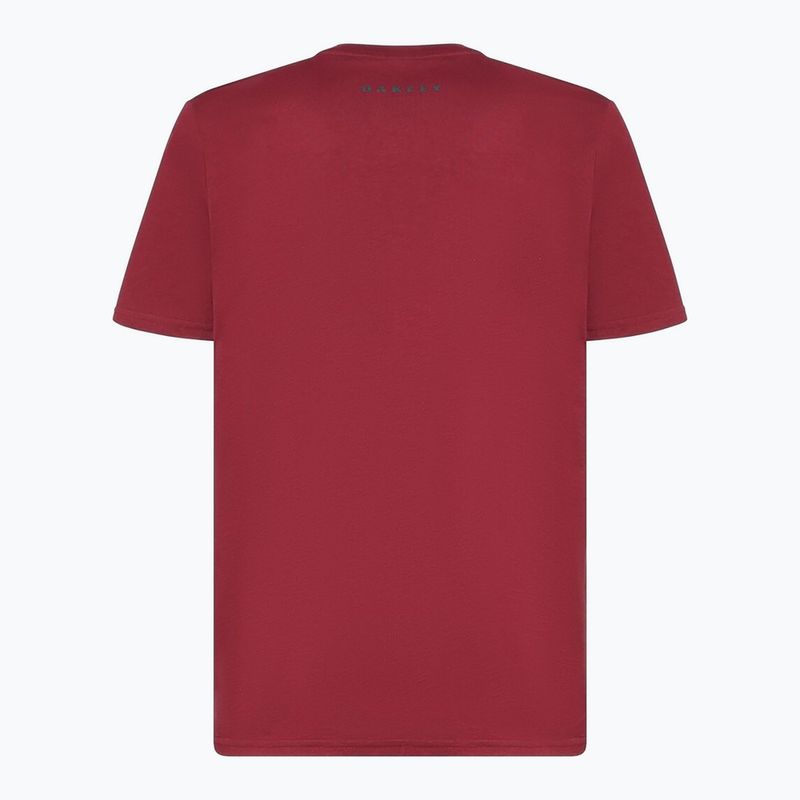 Pánské tričko Oakley Bark Ellipse Tee iron red 2