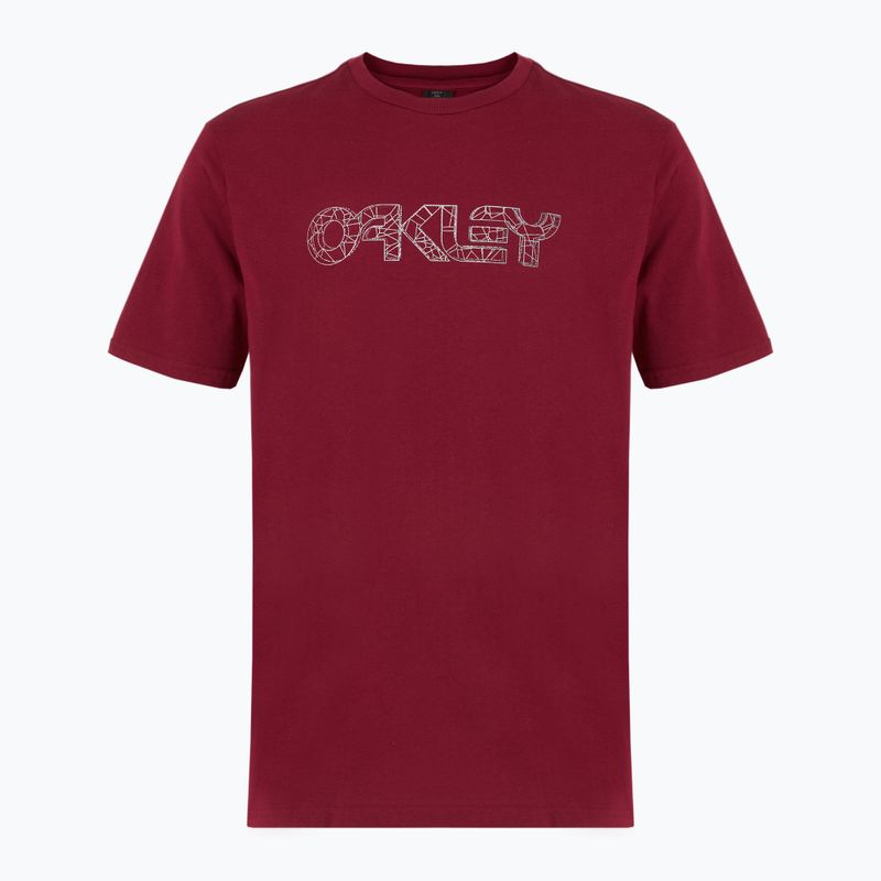Pánské tričko Oakley Wire B1B Tee iron red